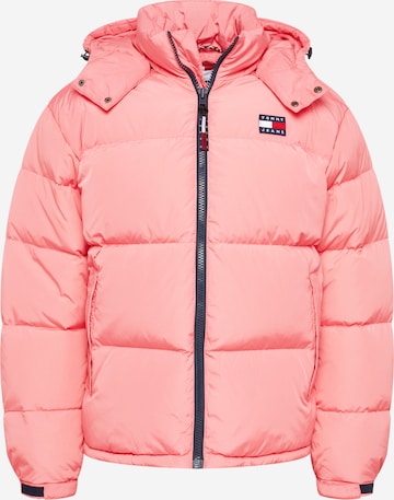 Tommy Jeans Zimní bunda 'Alaska' – pink: přední strana