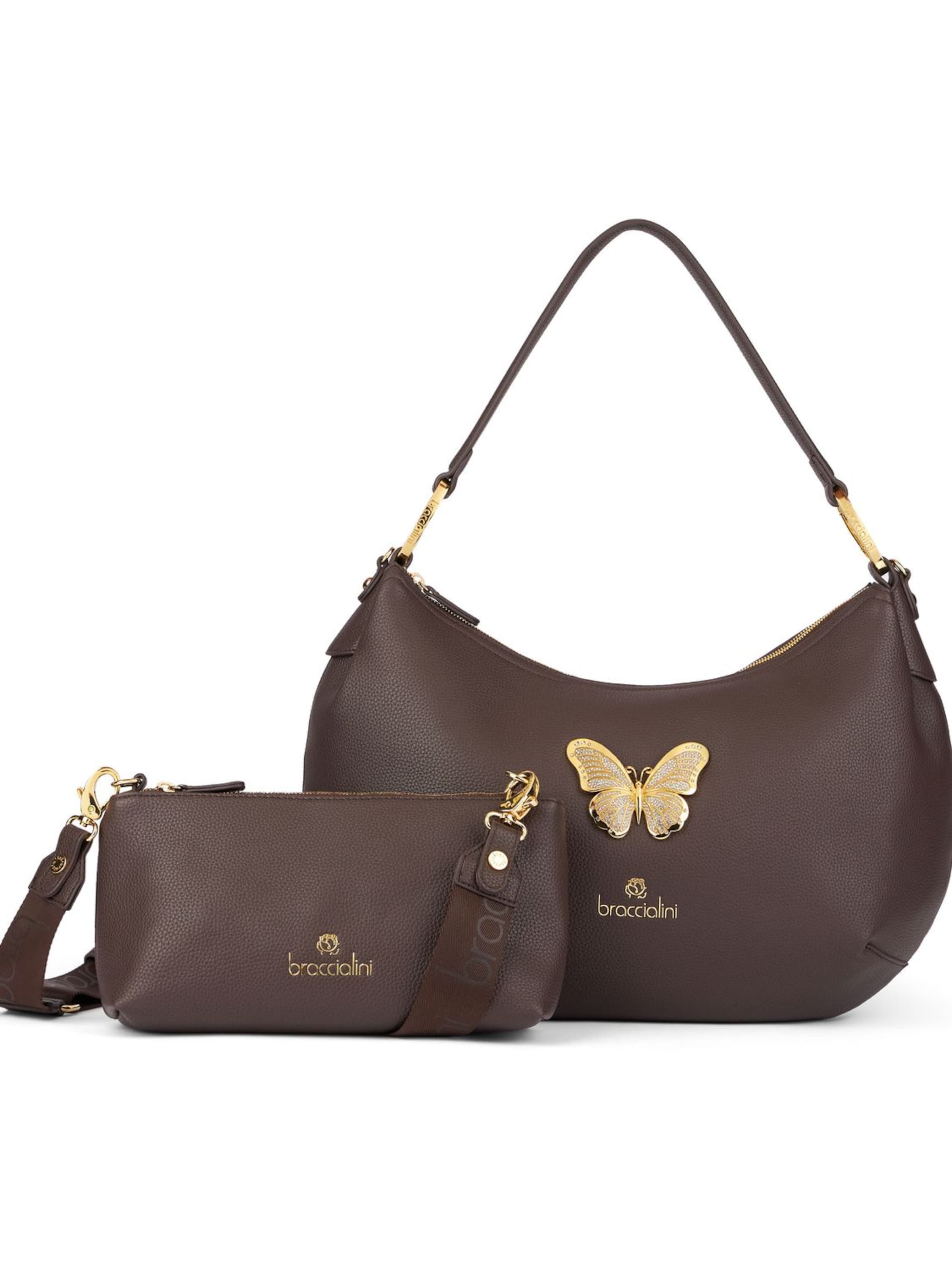 Braccialini Handtasche 'Beth Jewels'‌‌‌‌‌‌ in Braun: Vorderseite