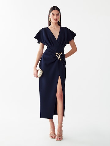 BWLDR - Vestido de cocktail 'Shaya' em azul