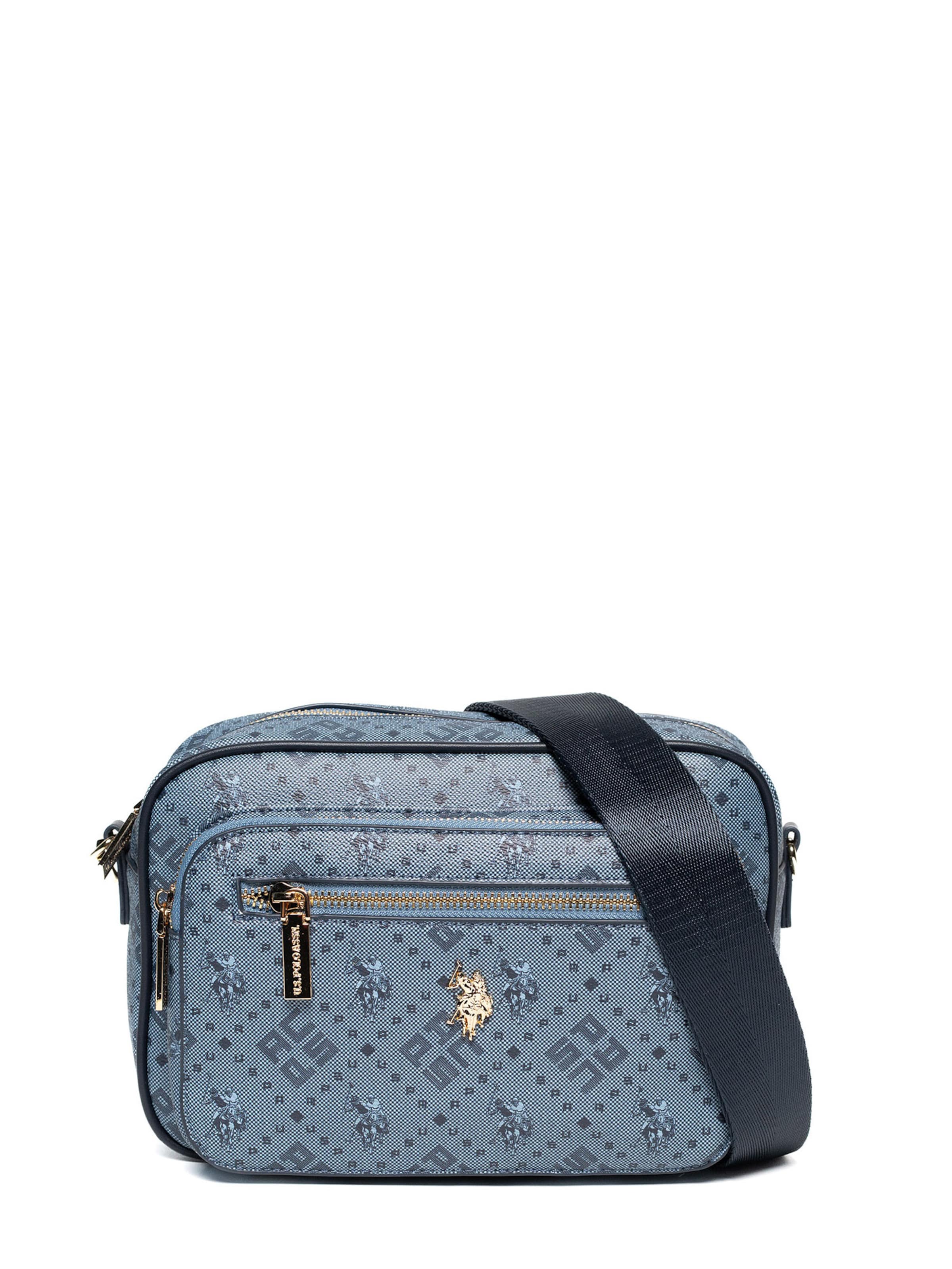 Borsa a tracolla di U.S. POLO ASSN. in blu: frontale