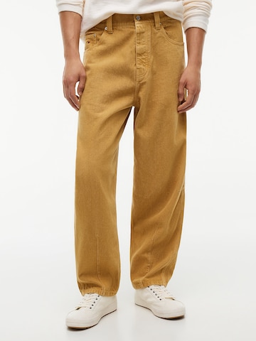 Tommy Jeans Barrel Jeans 'Ashton' in Yellow: front
