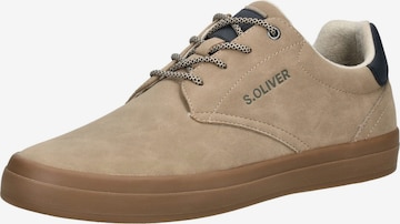 Chaussure à lacets s.Oliver en beige : devant