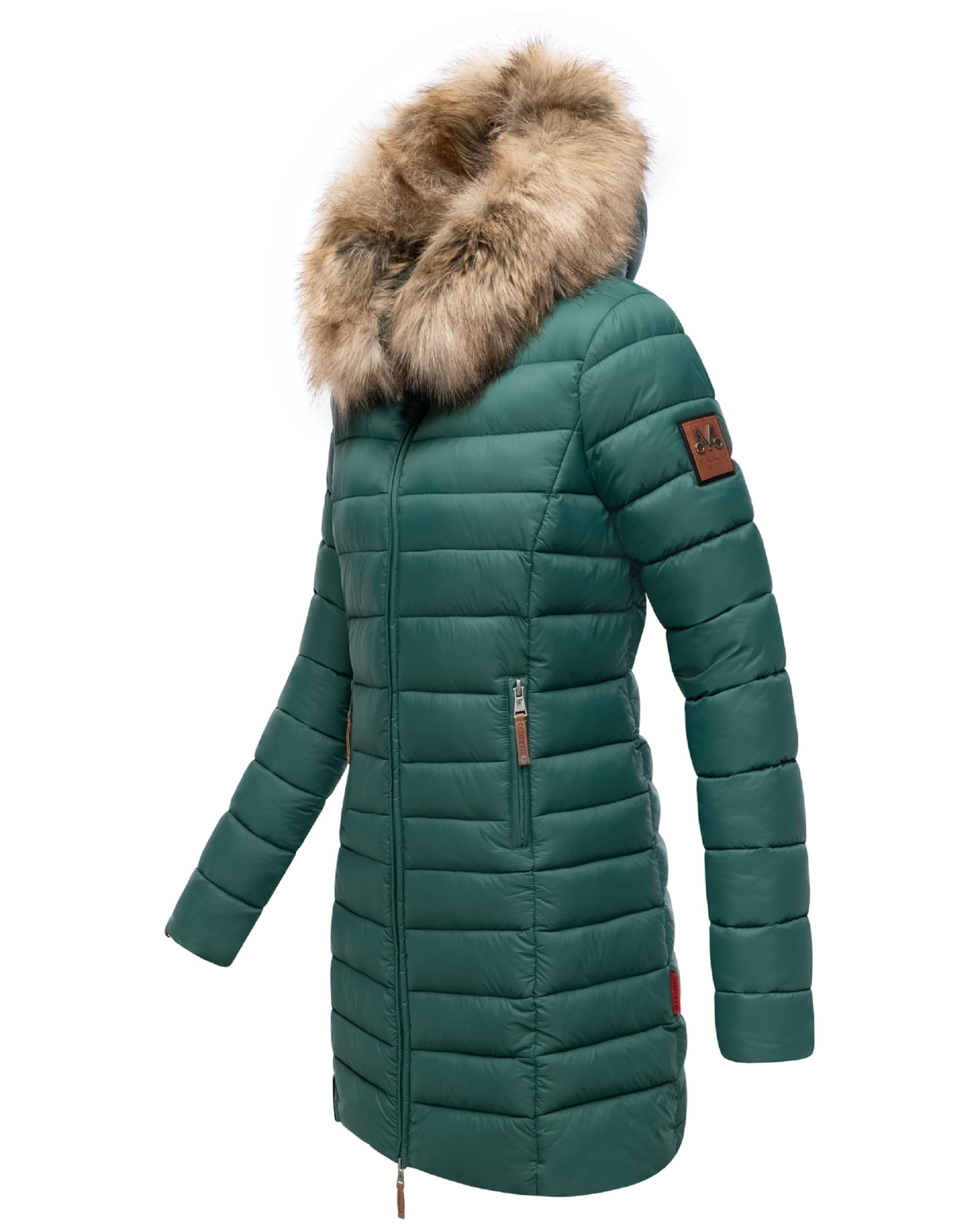 žalia MARIKOO Žieminis paltas 'Rose'