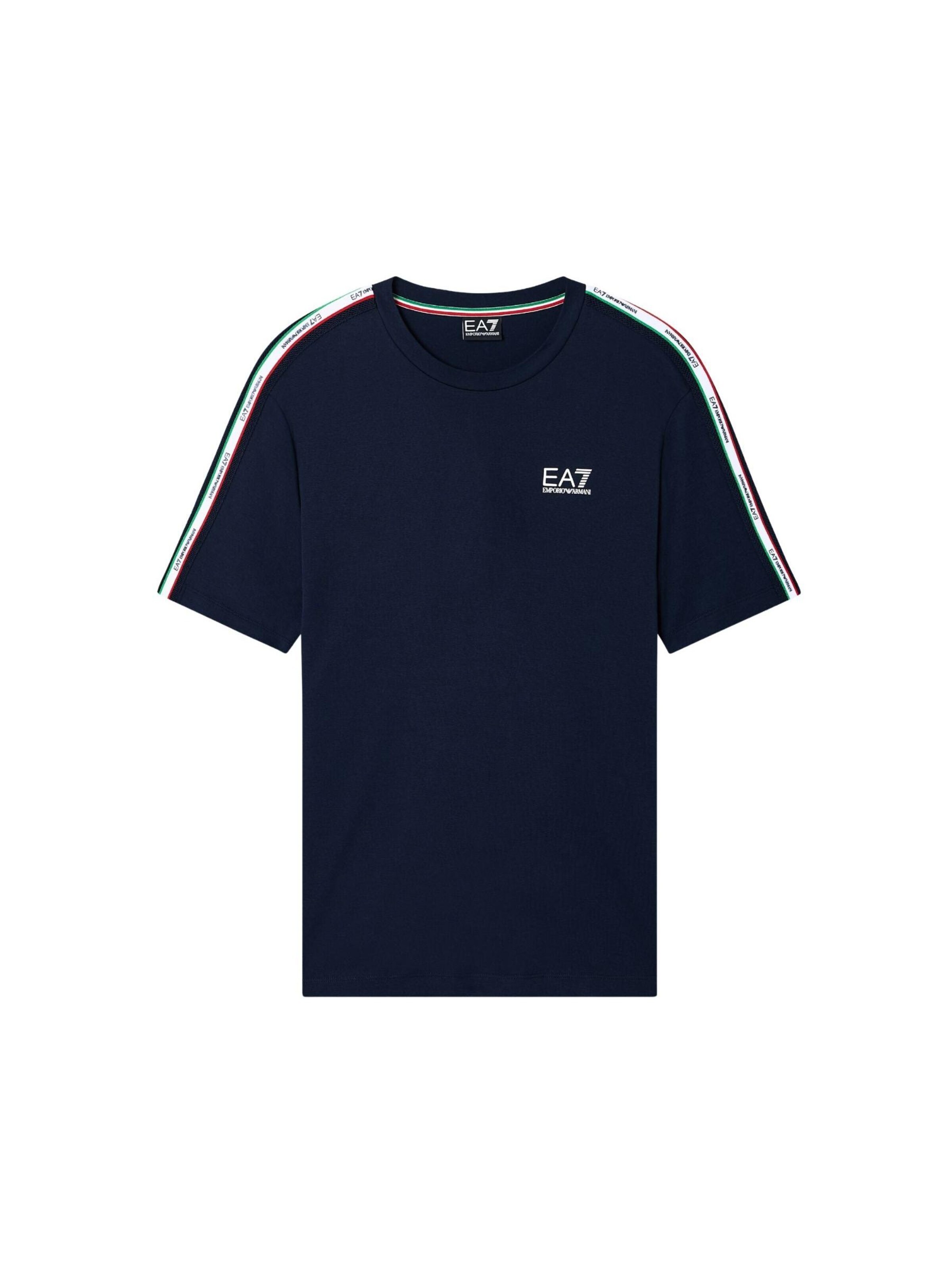 T-Shirt EA7 Emporio Armani en bleu : devant