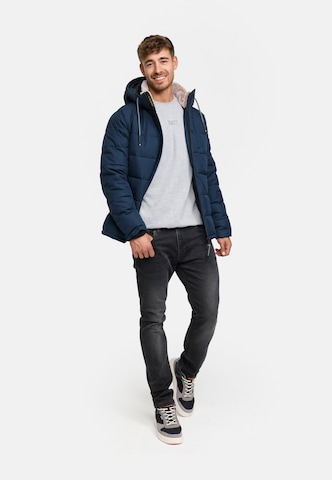 INDICODE JEANS Winterjas 'Hebero' in Blauw