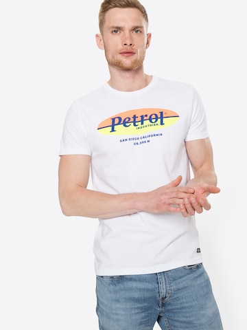 Petrol Industries Tričko – bílá: přední strana