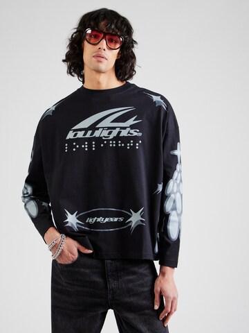 Low Lights Studios Shirt 'Dark Matter' in Zwart: voorkant