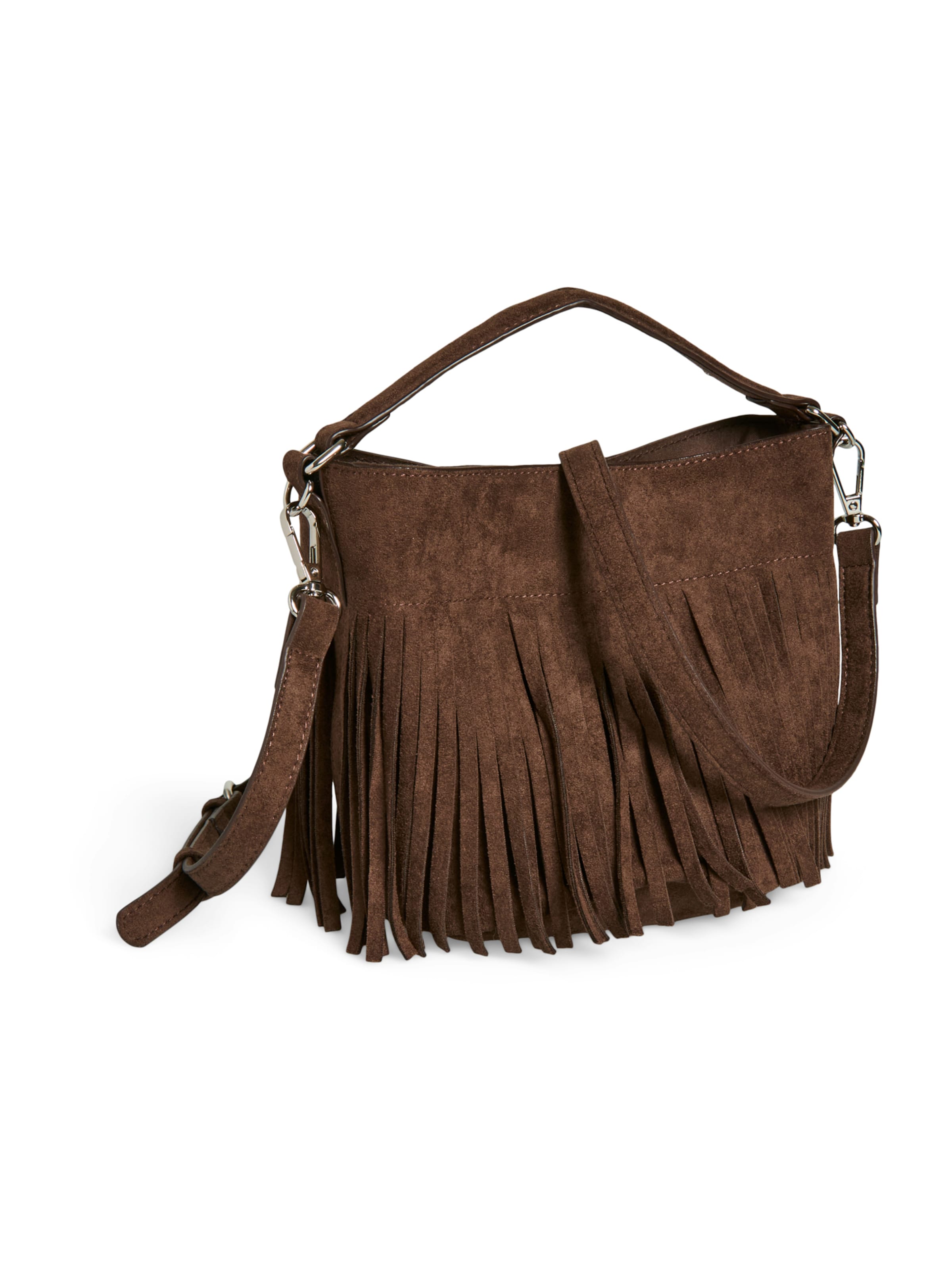 PIECES Τσάντα ώμου σε καφέ: μπροστά