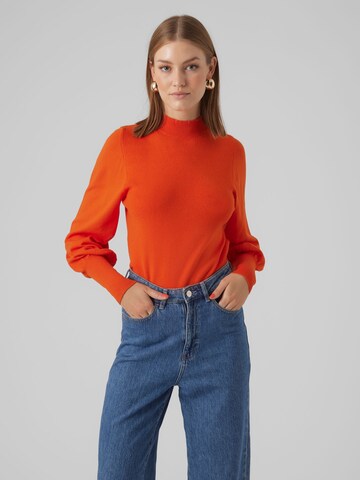 VERO MODA Sweater in Orange: front