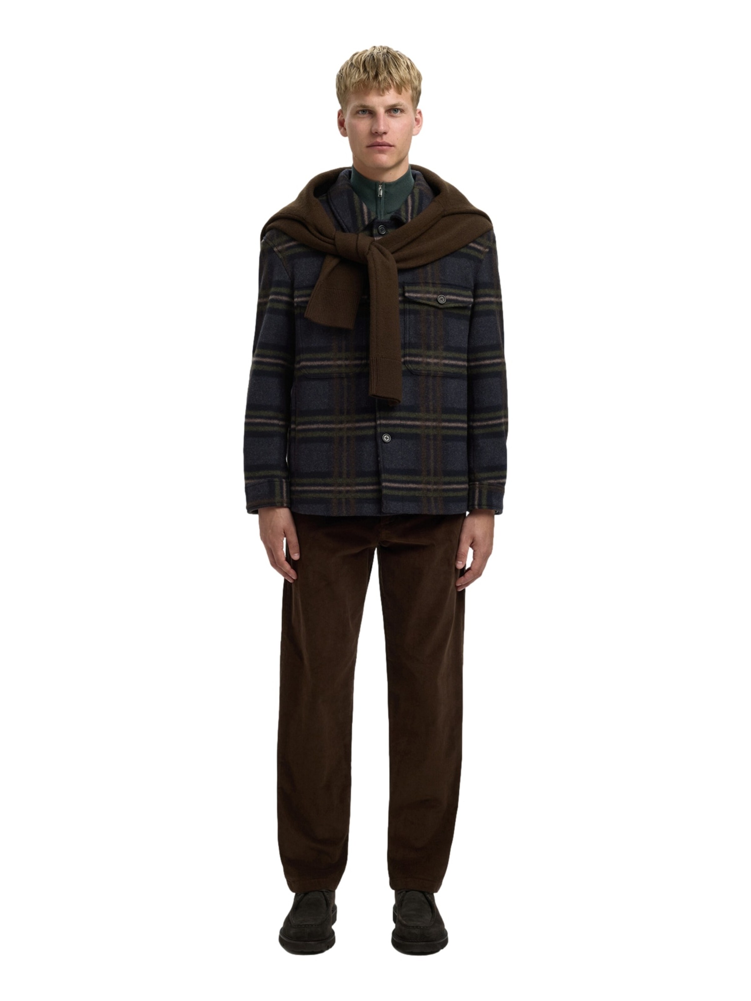 Veste mi-saison 'SLHMitch' SELECTED en bleu