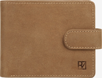 BODENSCHATZ Portemonnaie 'BICOLOUR' in Braun: Vorderseite