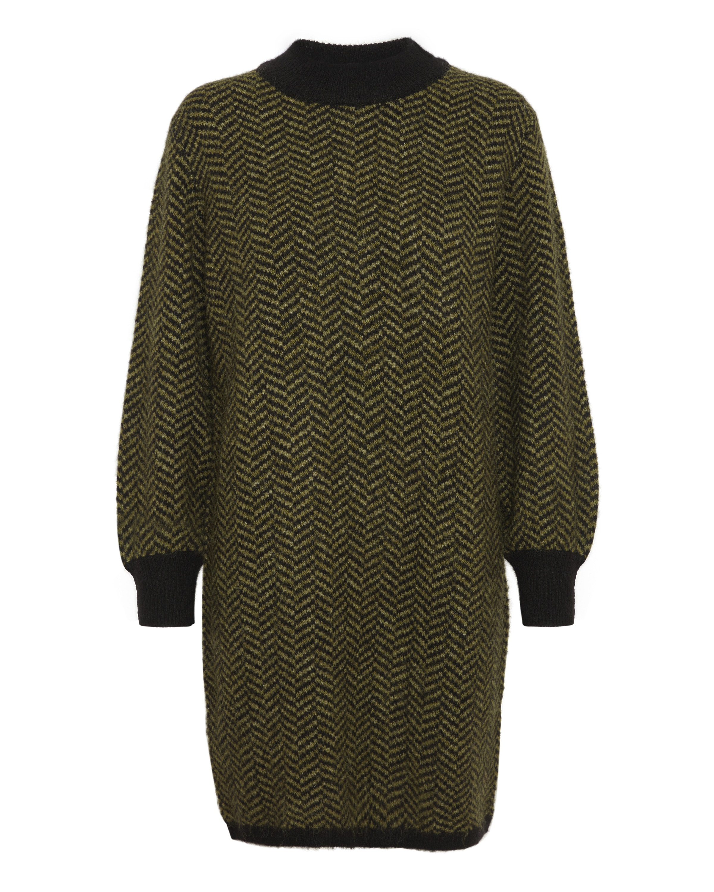 Robes en maille 'IHKamara' ICHI en noir : devant