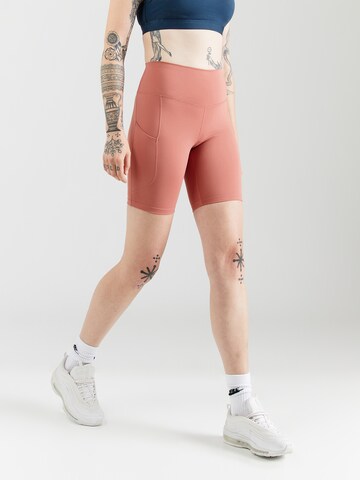 NIKE Skinny Sports trousers 'ONE' in Pink: front