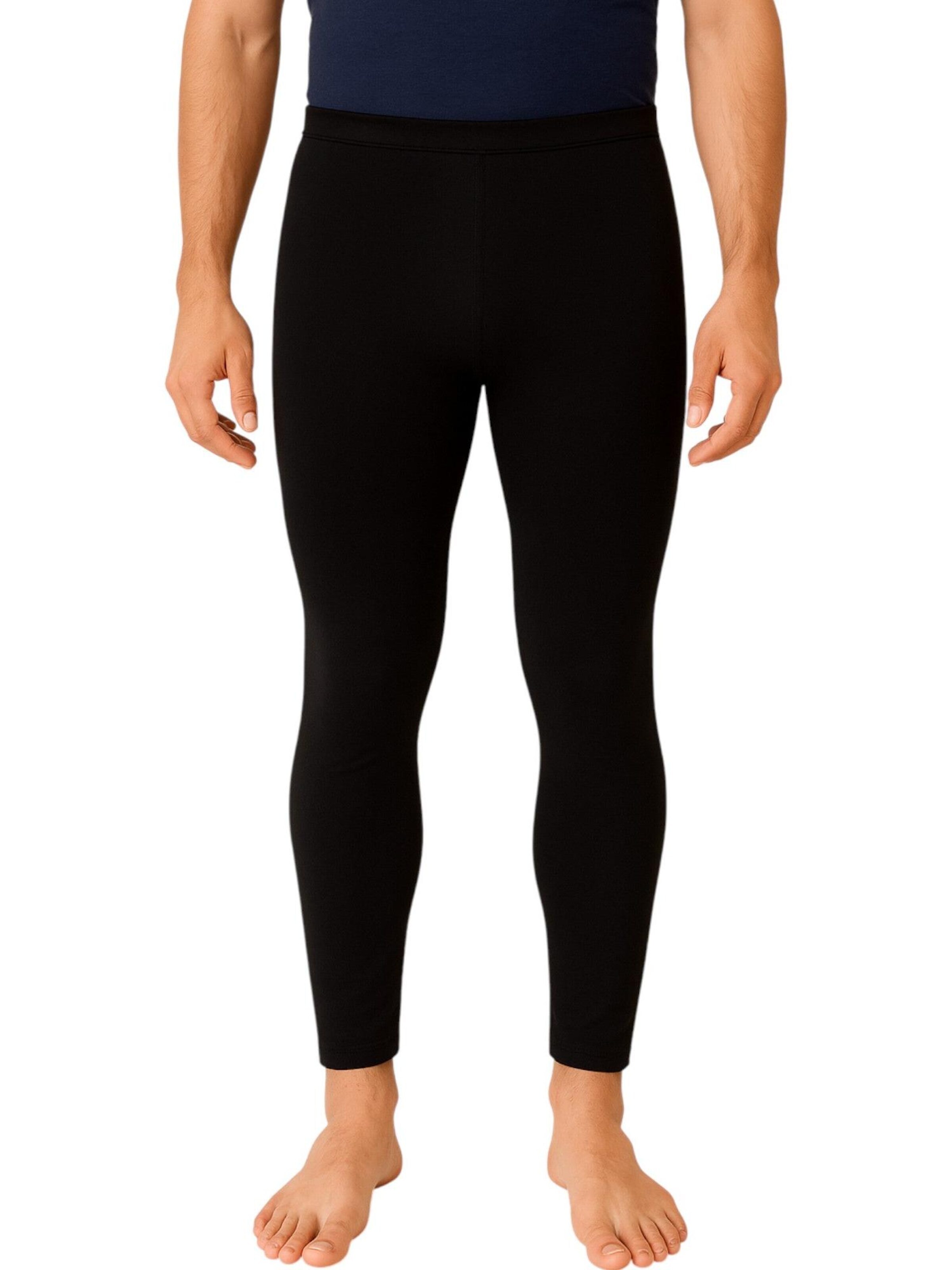 fashionshowcase Lange Unterhose 'THERMOWEAR'‌‌‌‌‌‌ in Schwarz: Vorderseite