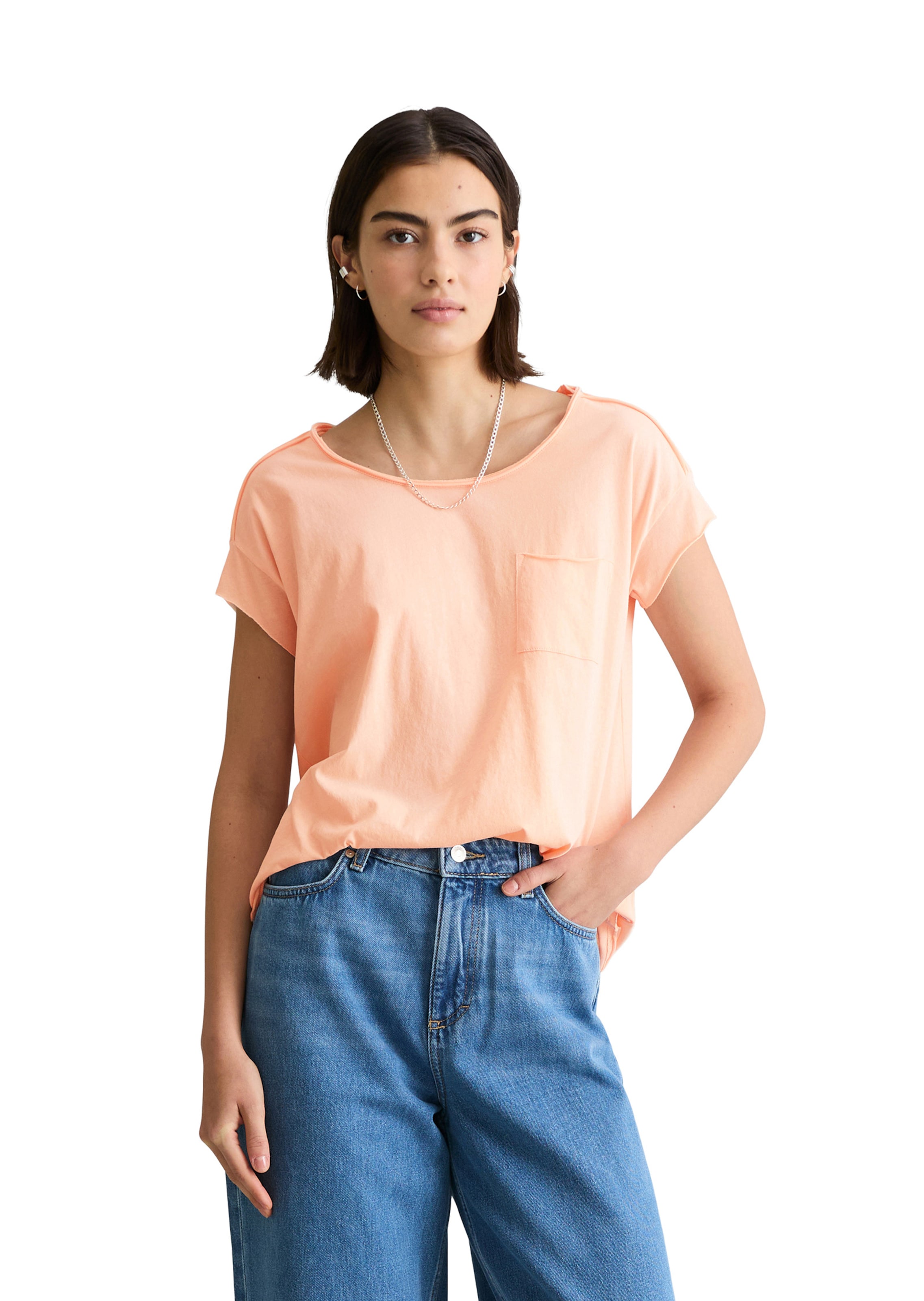 Marc O'Polo DENIM Shirt in Roze: voorkant