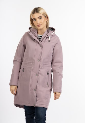 Schmuddelwedda Raincoat in Purple: front