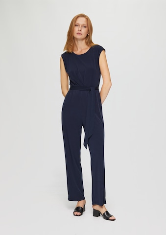 s.Oliver BLACK LABEL Jumpsuit in Blauw: voorkant