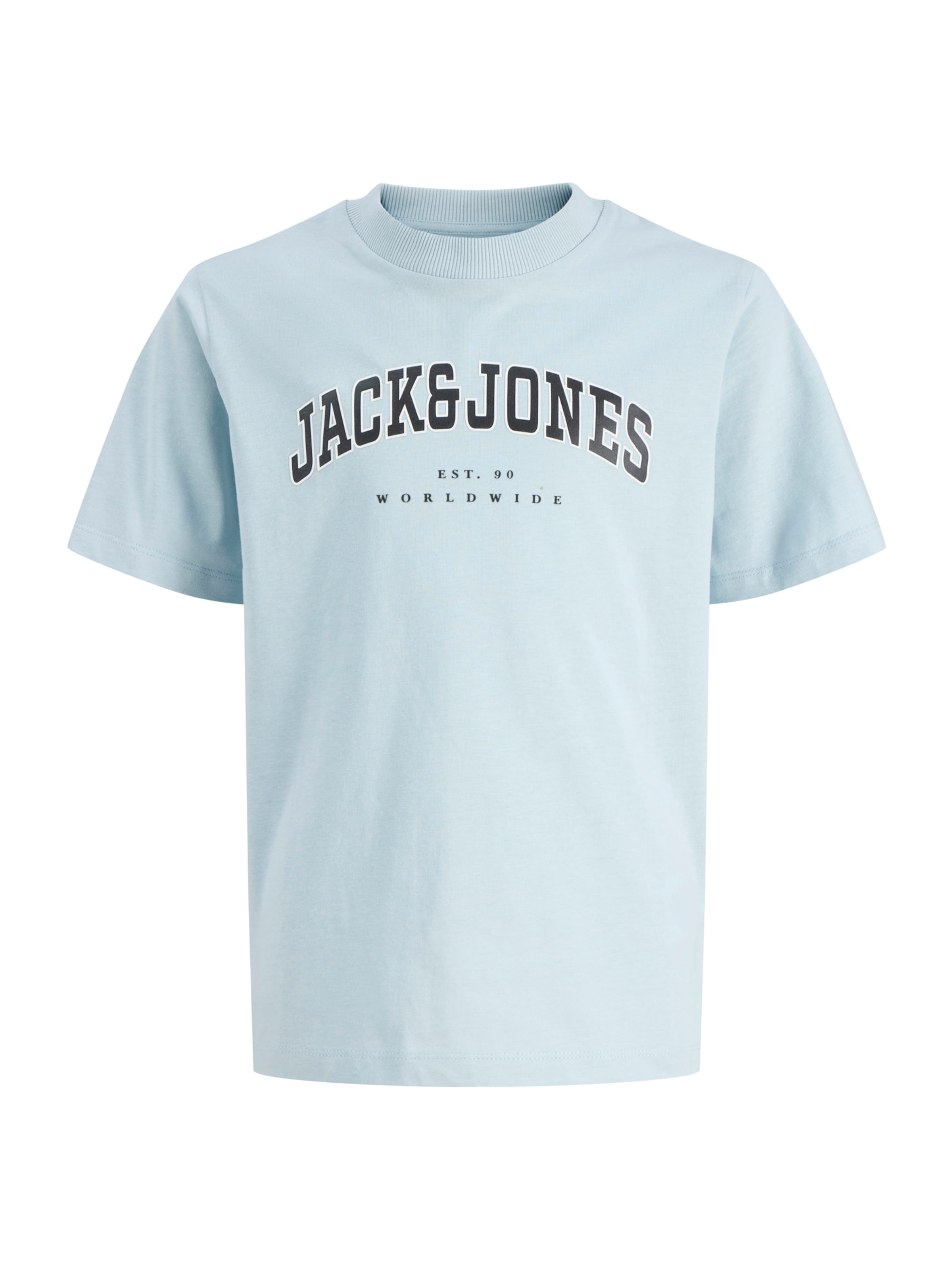 Jack & Jones Junior Tričko 'JJECALEB' – modrá: přední strana