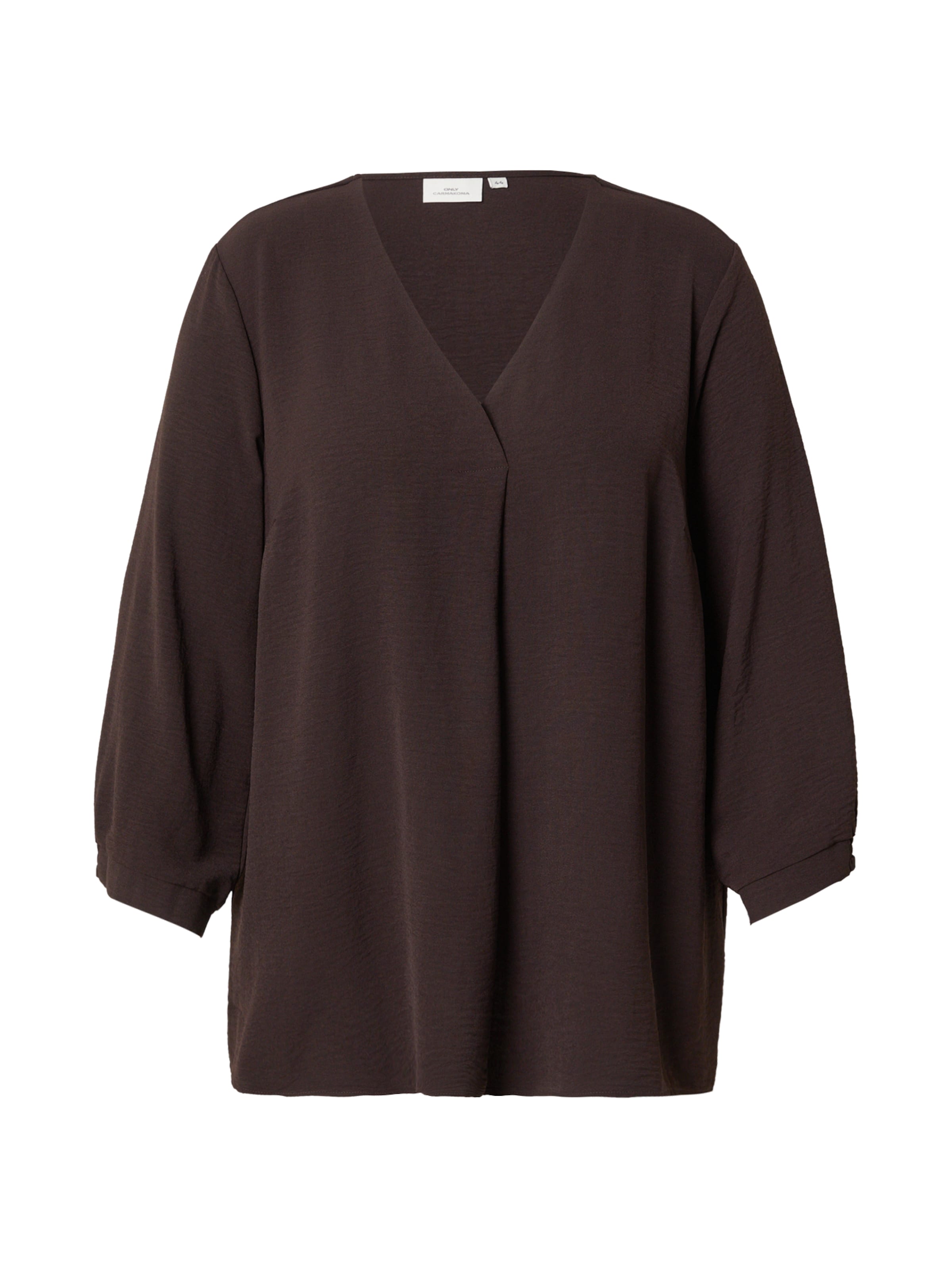 ONLY Carmakoma Blouse 'CARMETTA' in Bruin: voorkant