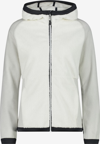 CMP Athletic Fleece Jacket in White: front