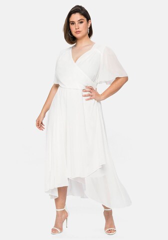 SHEEGO Evening Dress in White: front