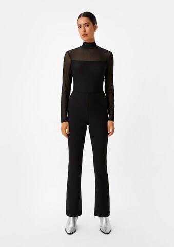 comma casual identity Flared Pants in Black: front