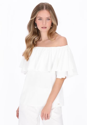 DreiMaster Klassik - Blusa en blanco: frente