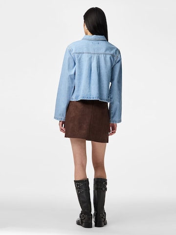 PIECES Tussenjas in Blauw