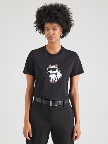 Karl Lagerfeld Shirt in Black: front