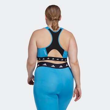 ADIDAS PERFORMANCE Bustier Sportmelltartók 'Powerreact Medium-Support Techfit ' - kék