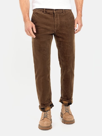 CAMEL ACTIVE Loose fit Chino Pants in Brown: front