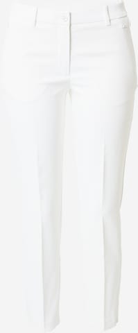 J.Lindeberg Trousers with creases 'Pia' in White: front