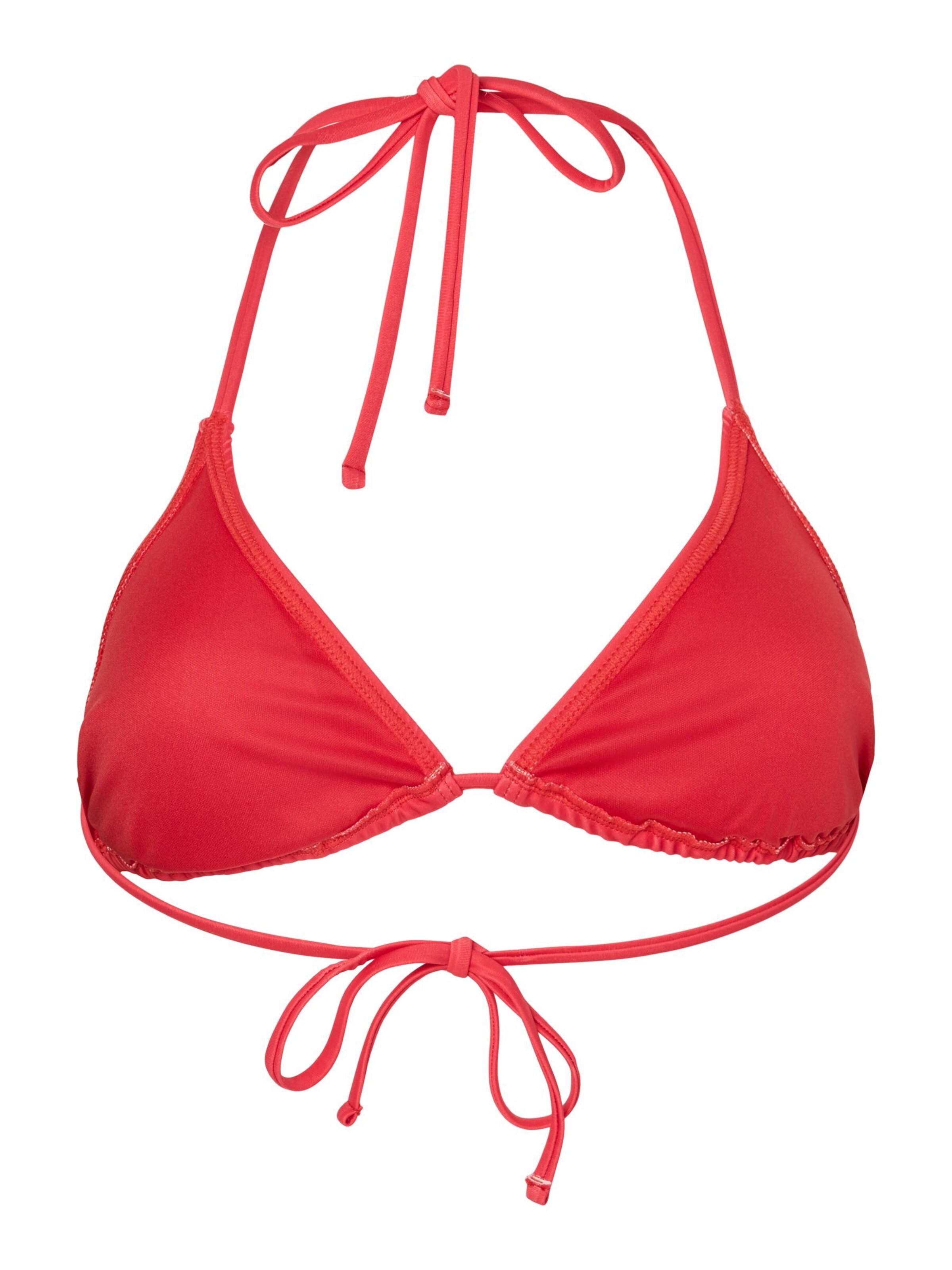 PIECES Triangel Bikinitop 'PCBaomi' in Rood
