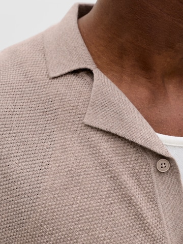 JACK & JONES Strickjacke 'JJCHRIS' in Grau