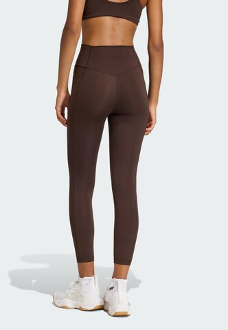 ADIDAS PERFORMANCE Skinny Sports trousers in Brown