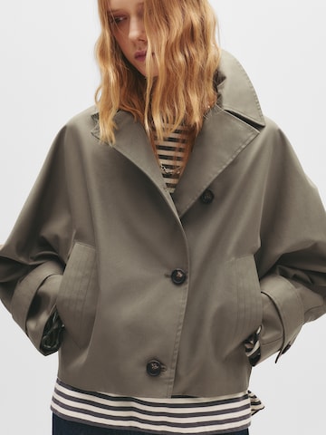 Manteau mi-saison Pull&Bear en vert