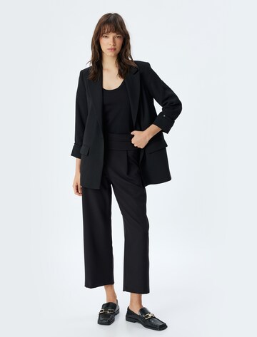 Koton Regular Trousers 'Palazzo' in Black