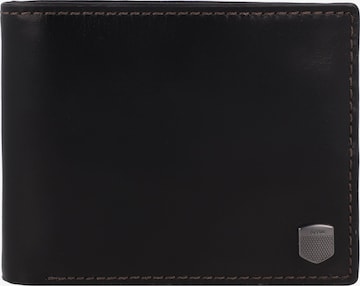 FOSSIL Portemonnaie 'Hayes' in Schwarz: Vorderseite