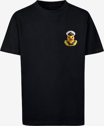 T-Shirt 'Rubber Duck Captain' F4NT4STIC en noir : devant