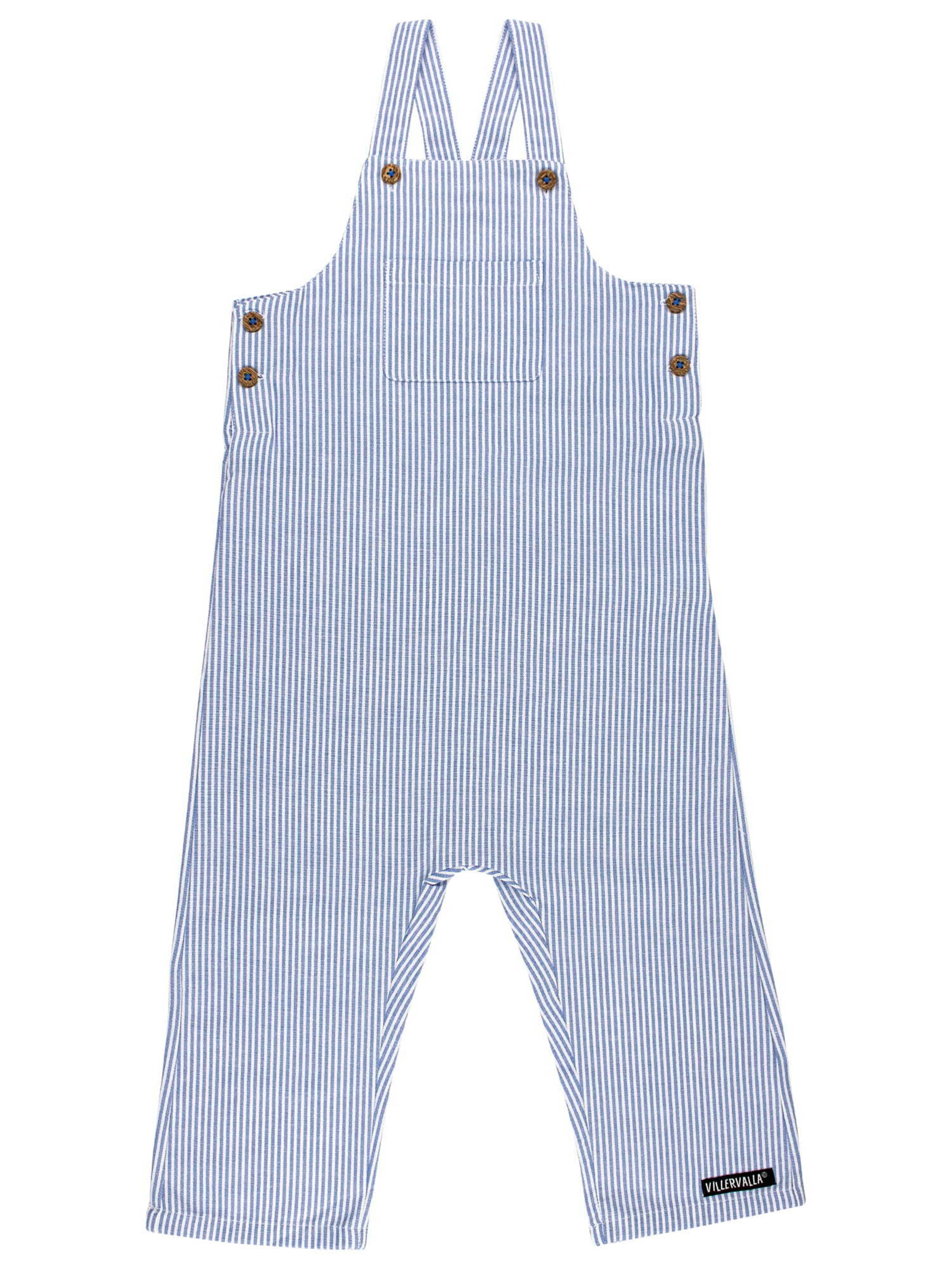 Villervalla Regular Overalls in White: front