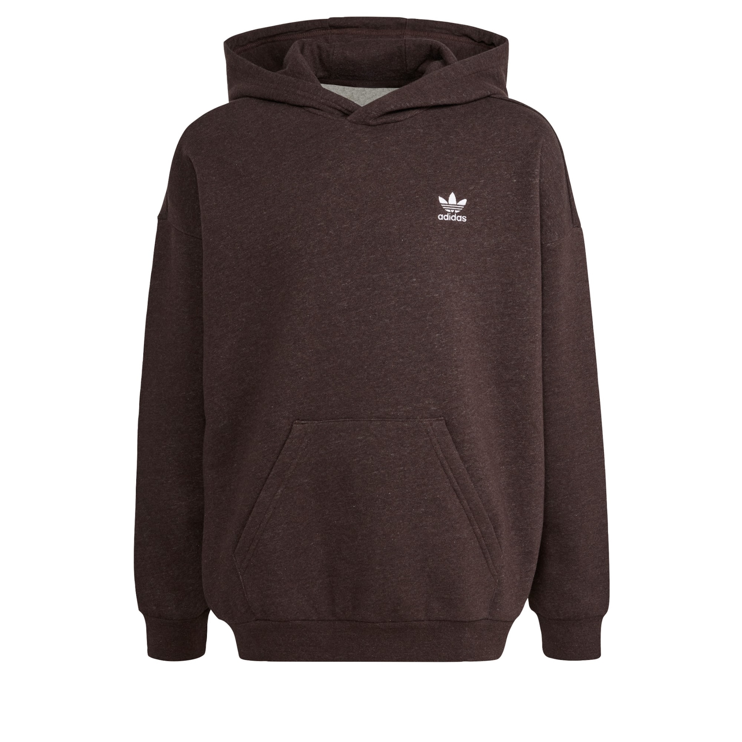 ADIDAS ORIGINALS Sweatshirt 'Loose Fleece Hoodie' in Bruin: voorkant