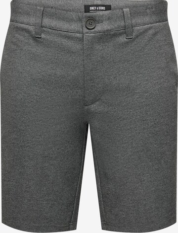 Regular Pantalon chino 'MARK' Only & Sons en gris : devant