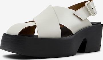 Sandalo con cinturino 'Billie' di CAMPER in bianco: frontale