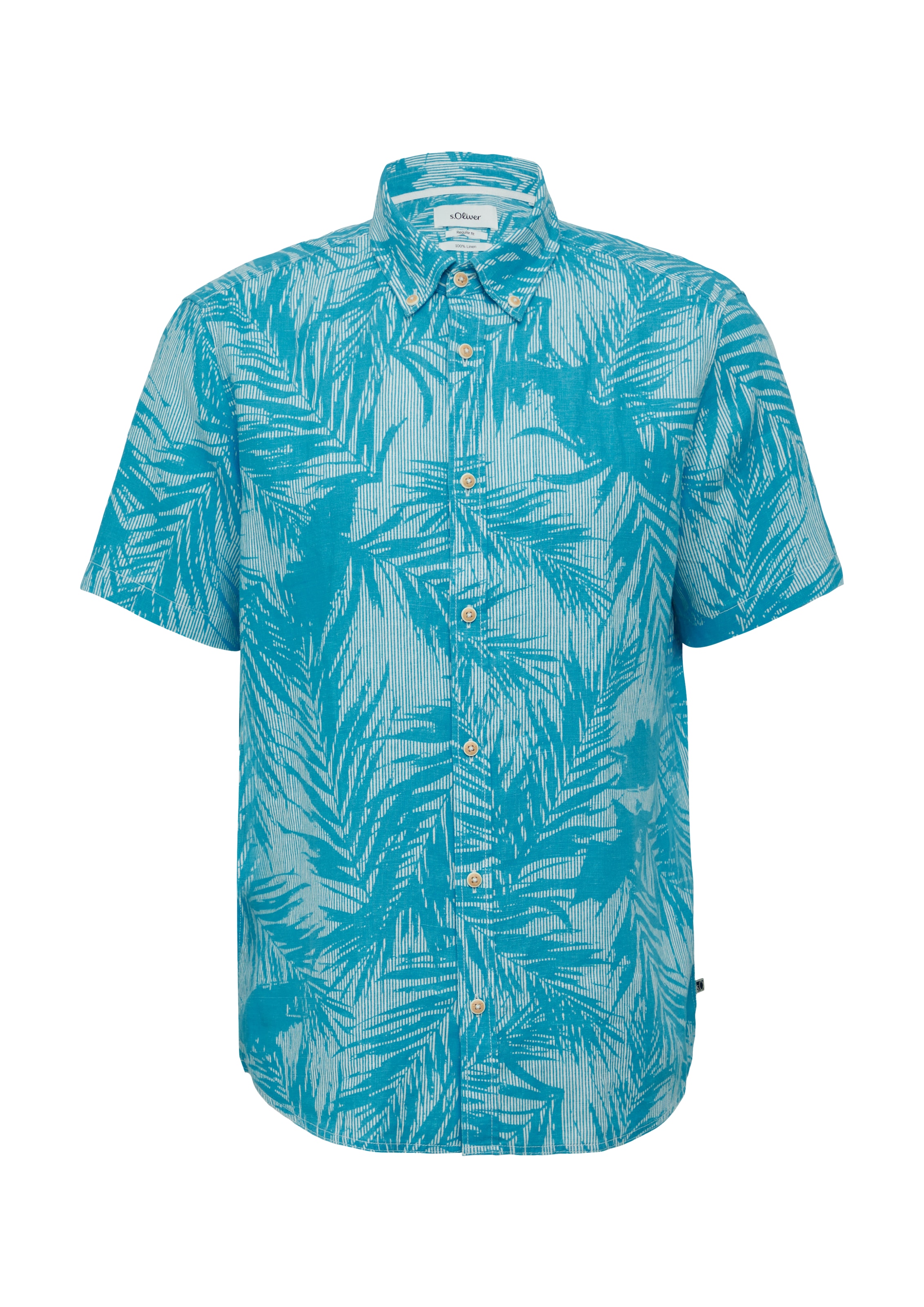 Fit confort Chemise s.Oliver en bleu : devant