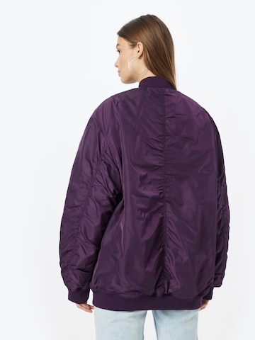 Monki Between-season jacket in Purple