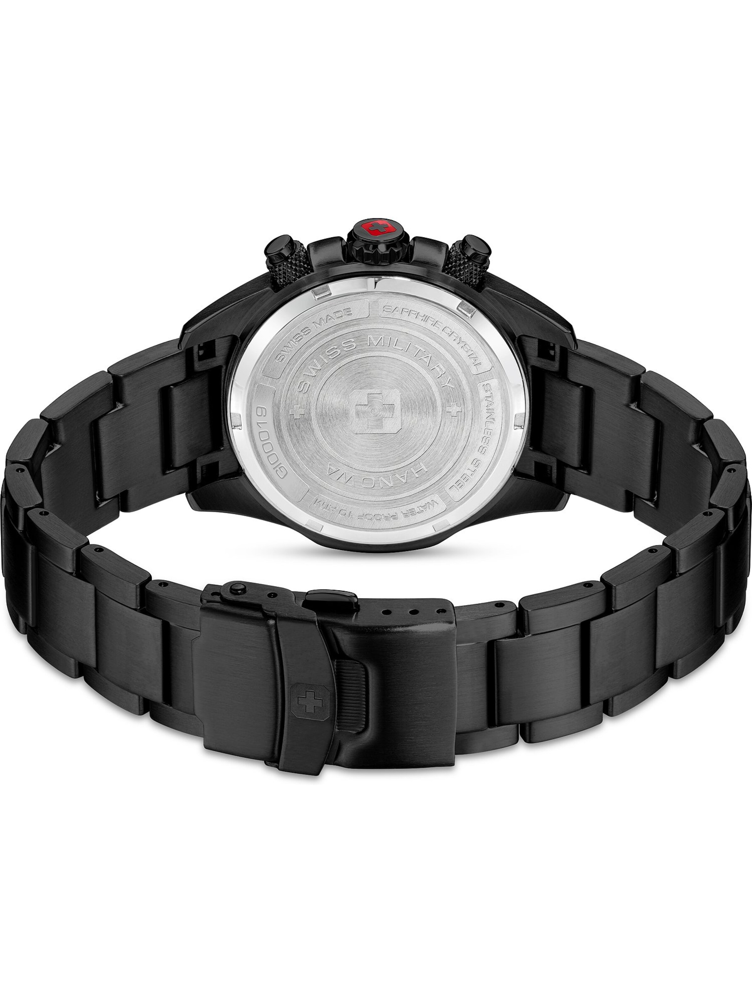 SWISS MILITARY HANOWA Analoguhr in Schwarz