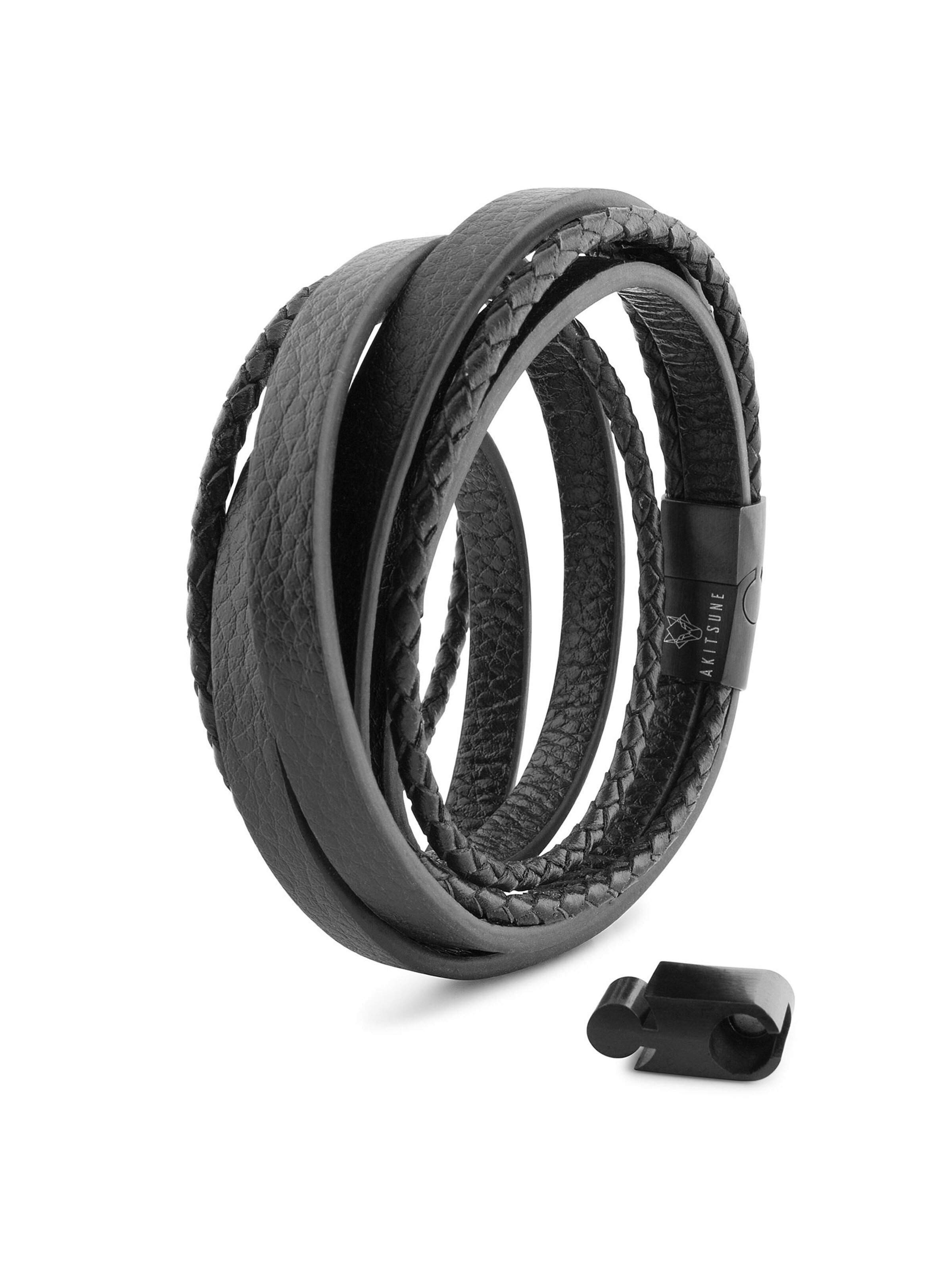 Akitsune Bracelet 'Dark Matter' in Black: front