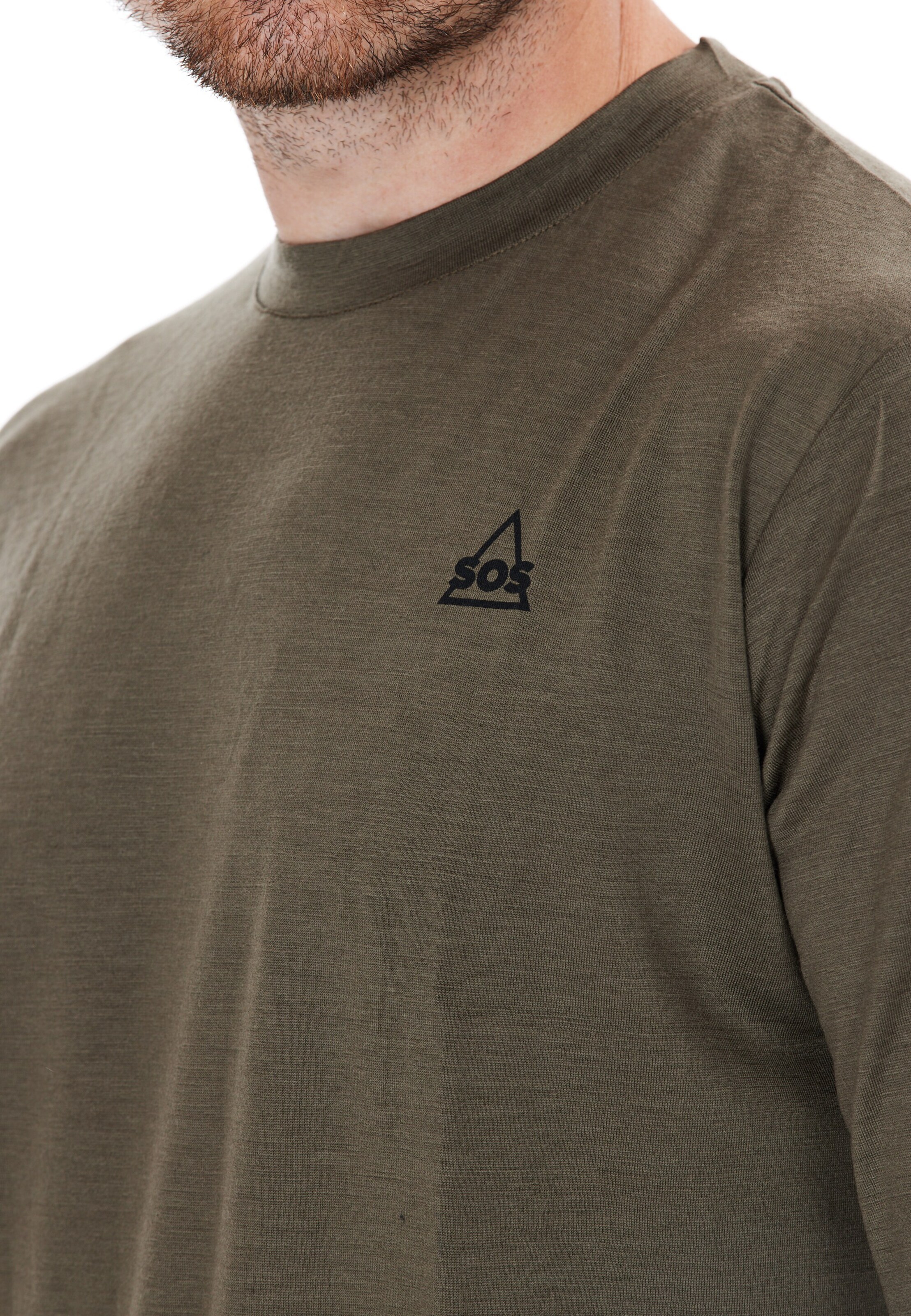 SOS Shirt 'Røldal' in Bruin