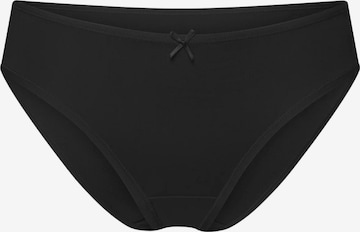 cfab (formerly creamy fabrics) Panty 'Basic Cotton Slip' in Black: front