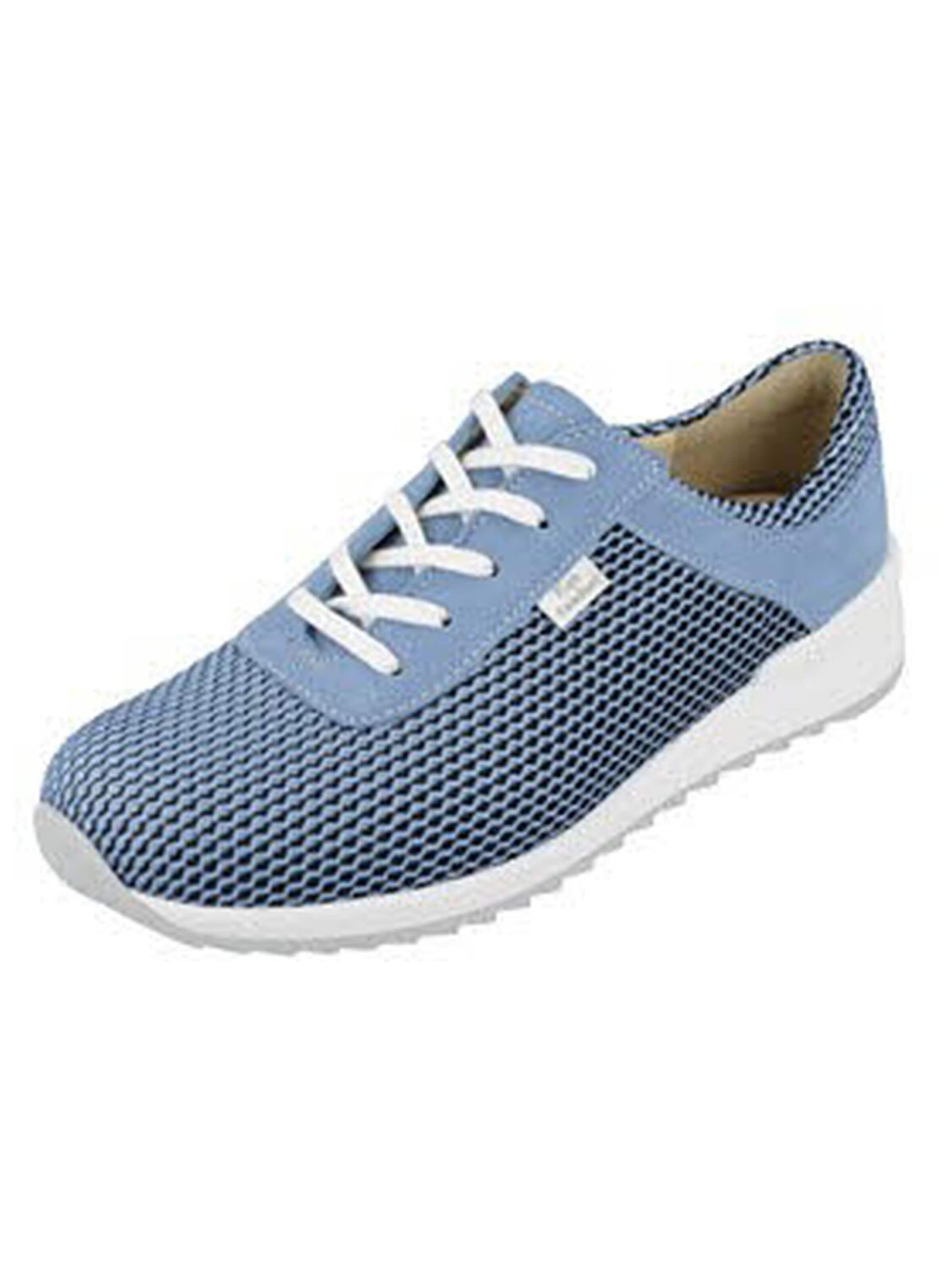 Finn Comfort - Zapatos con cordón 'Komfort Schnürschuh Damen 02385 902740 Echtleder in blau' en azul: frente